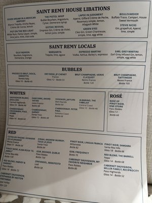 Menu photo 6 Saint Remy Santa Barbara, CA Menu photo 6 Saint Remy Santa Barbara, CA