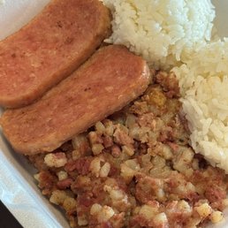 8/4/25 2 Meat Combo w/ Spam & Corned Beef Hash, I like this.