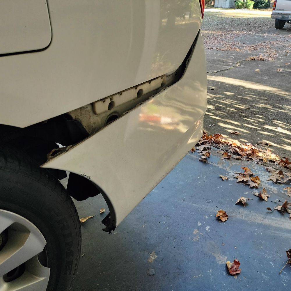 Classic Collision - The way my bumper looked when I dropped it off with them - Body Shops Near Me - Atlanta, Georgia Classic Collision - The way my bumper looked when I dropped it off with them - Body Shops Near Me - Atlanta, Georgia