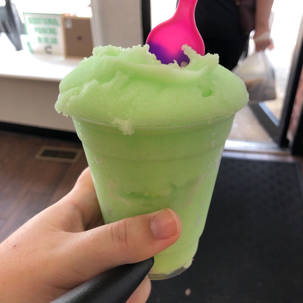 Sour green apple Italian water ice Sour green apple Italian water ice