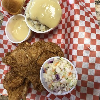 Fran's Chicken Haven - 2 piece white chicken combo with side mashed potatoes & gravy and extra gravy and cole slaw - American Near Me - Boca Raton, Florida