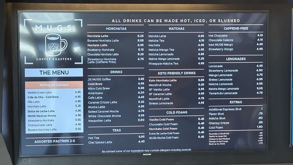 Menu photo 4 MUGS Coffee Roasters San Dimas, CA Menu photo 4 MUGS Coffee Roasters San Dimas, CA
