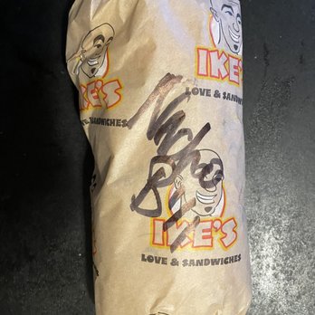Ike's Love & Sandwiches - #155 Nacho Boy Supreme all wrapped up and ready for me to tear into - Sandwiches Near Me - Poway, California Ike's Love & Sandwiches - #155 Nacho Boy Supreme all wrapped up and ready for me to tear into - Sandwiches Near Me - Poway, California