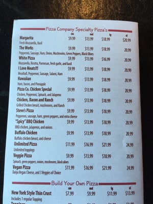 Menu photo 8 Pizza Company Las Vegas, NV Menu photo 8 Pizza Company Las Vegas, NV