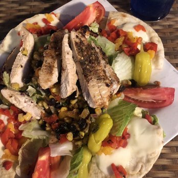 Hobo's Cafe - Jamaican Jerk chicken salad - New American Near Me - Key Largo, Florida