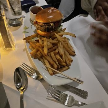 Ruth's Chris Steak House - Burger & fries from my son :-) - Steakhouses Near Me - Indianapolis, Indiana Ruth's Chris Steak House - Burger & fries from my son :-) - Steakhouses Near Me - Indianapolis, Indiana
