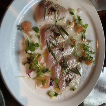 Sushi Den - Truffle Sashimi Kanpachi - Japanese Near Me - Denver, Colorado Sushi Den - Truffle Sashimi Kanpachi - Japanese Near Me - Denver, Colorado