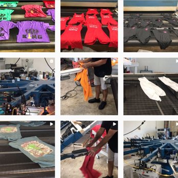 Printed Tees - Here is a collage from our instagram page. Follow us at printedteesfl on instagram! - Screen Printing/T-Shirt Printing Near Me - Pompano Beach, Florida