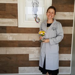 Podiatry of Arlington Heights - Dr. Domek celebrating her birthday at Podiatry of Arlington Heights.