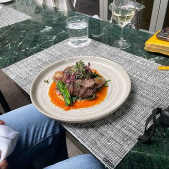 Cantina Mercatto - 7 oz flat iron steak with house wine - Italian Near Me - Toronto, Ontario