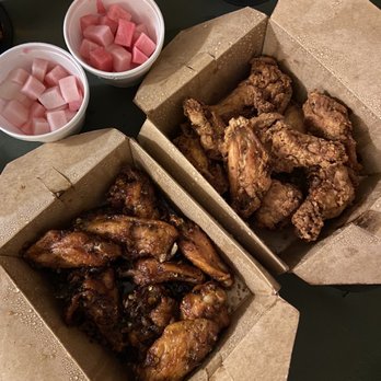 ChiMek - Small extra crispy chicken and small Soy Garlic Fried Chicken - Korean Near Me - Santa Clara, California