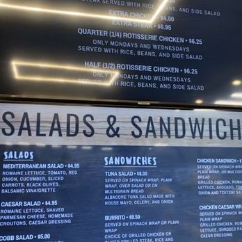 Vibe BQE - Food menu for cafe (there's more than what's listed, it's a digital screen so it changes slides) - Gyms Near Me - Woodside, New York Vibe BQE - Food menu for cafe (there's more than what's listed, it's a digital screen so it changes slides) - Gyms Near Me - Woodside, New York