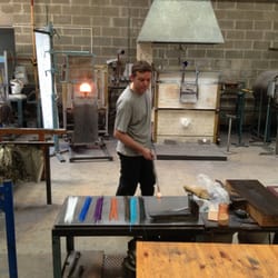 London Glassblowing Studio and Gallery - A glass blower at work...