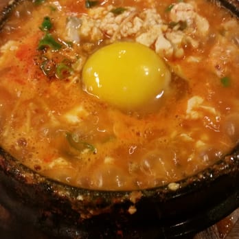 Go Goong - Beef and seafood tofu soup, egg optional was very good. I asked for medium spicy, just hot enough for a good tingle. - Korean Near Me - Dublin, California Go Goong - Beef and seafood tofu soup, egg optional was very good. I asked for medium spicy, just hot enough for a good tingle. - Korean Near Me - Dublin, California