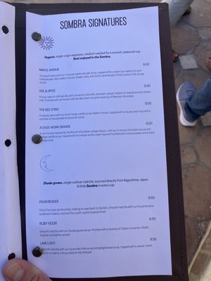 Menu photo 1 Sombra Coffee Lounge Camarillo, CA