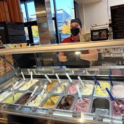 Super friendly Shauna serving up freshly made gelato and sorbetto!
