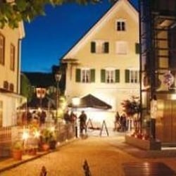 Gasthof und Metzgerei Diem - Unser Restaurant und Hotel vom Biergarten aus Fotografiert