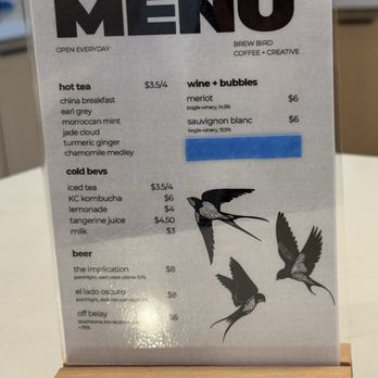 Brew Bird - Menu - Coffee & Tea Near Me - Sacramento, California Brew Bird - Menu - Coffee & Tea Near Me - Sacramento, California