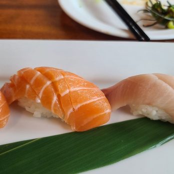 Moon Tree Sushi And Tapas - Extra order of salmon and Hamachi Nigiri. - Sushi Bars Near Me - Seattle, Washington Moon Tree Sushi And Tapas - Extra order of salmon and Hamachi Nigiri. - Sushi Bars Near Me - Seattle, Washington