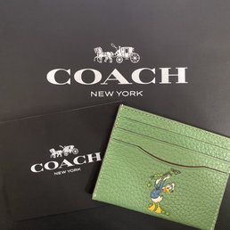 pebble glovetanned leather Card case part of the Disney 2023 collection