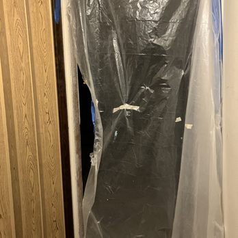 In Your Home - Asked IYH to put up plastic a plastic zippered door while they sanded their texture. They didn't have one. I put this up. - General Contractors Near Me - Lake Oswego, Oregon
