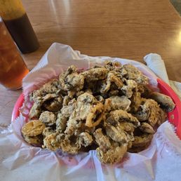 Fried mushrooms were delicious Fried mushrooms were delicious