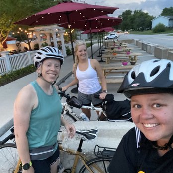 Reds Alehouse - Parking our bikes before dinner. - American Near Me - North Liberty, Iowa
