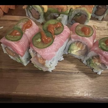 Sushi Aji - Red Dragon roll - Sushi Bars Near Me - Arvada, Colorado Sushi Aji - Red Dragon roll - Sushi Bars Near Me - Arvada, Colorado