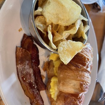 MIAM Cafe - Bacon egg and cheese on a Croissant - Sandwiches Near Me - Miami, Florida