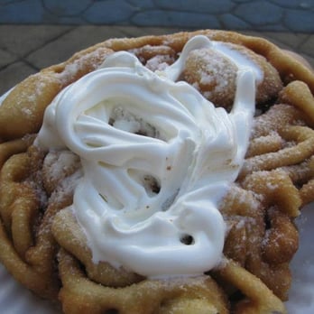 Six Flags Great Adventure - Funnel Cake topped with Vanilla Ice Cream - Amusement Parks Near Me - Jackson Township, New Jersey Six Flags Great Adventure - Funnel Cake topped with Vanilla Ice Cream - Amusement Parks Near Me - Jackson Township, New Jersey