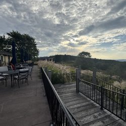 Chateau Morrisette Winery - View from restaurant outside seating