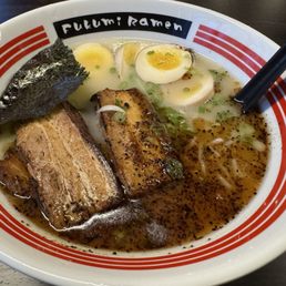 Fukumi ramen set with extra tonkastu and egg. Good ramen! Yummy! Fukumi ramen set with extra tonkastu and egg. Good ramen! Yummy!