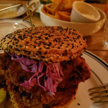 The Bonnie - Spicy chicken sandwich! :) - Cocktail Bars Near Me - Astoria, New York The Bonnie - Spicy chicken sandwich! :) - Cocktail Bars Near Me - Astoria, New York