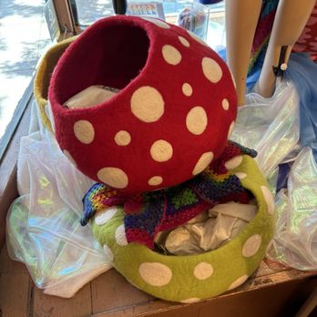 Fengari Fiber Arts - Pet beds-- they reminded me of Super Mario! :) - Knitting Supplies Near Me - Half Moon Bay, California