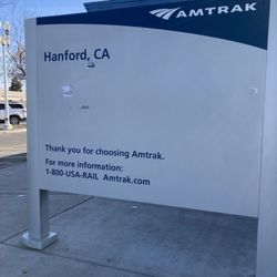 Marathon Cab - You can ride the Amtrak train or bus here in Hanford. Use *Marathon Cab to get around when I travel here this is a reliable service.