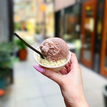Sweet Alchemy Ice Creamery - sakura (top) & London fog (bottom) - Ice Cream & Frozen Yogurt Near Me - Seattle, Washington Sweet Alchemy Ice Creamery - sakura (top) & London fog (bottom) - Ice Cream & Frozen Yogurt Near Me - Seattle, Washington