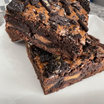 Gimme Some Sweets - a stack of brownies - Bakeries Near Me - Sealy, Texas