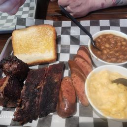 Three meat plate. Three meat plate.