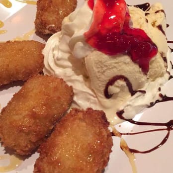 SriThai  Thai Kitchen & Sushi Bar - Duluth - Fried banana with ice cream. Usually comes with coconut ice cream but they didn't have it when I went. Will try next time though. - Japanese Near Me - Duluth, Georgia