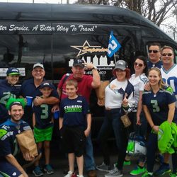Superior Shop and Dine Transportation - Seahawks Fans traveled far and wide to attend the game here in Atlanta! Thanks for business! We appreciate you!