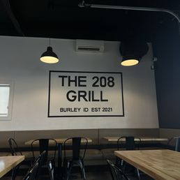 The 208 Grill Sign