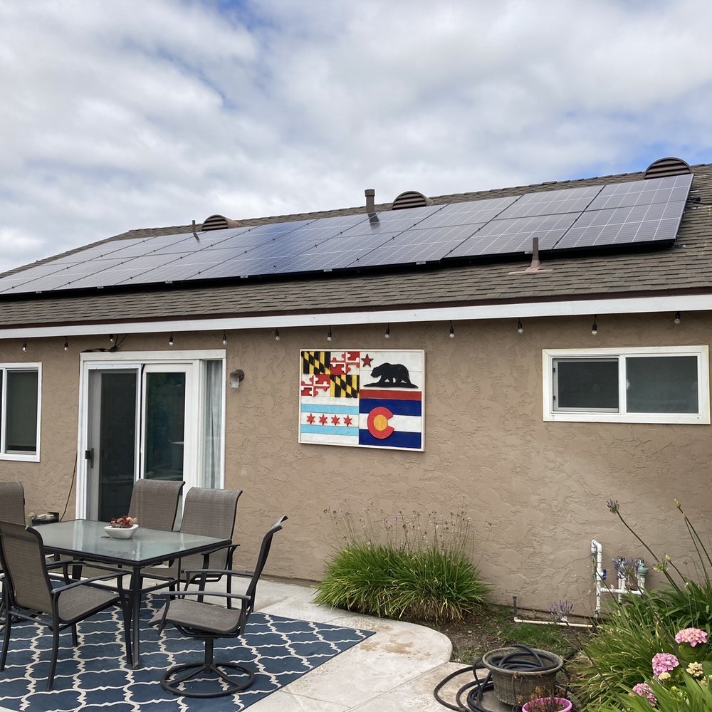 Solar system with a clean look