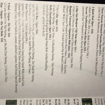 Bonjour Vietnam - Menu - Vietnamese Near Me - Richmond, VIC