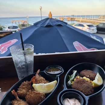 Lookout Tavern - Coconut Shrimp and Crab Cakes - Seafood Near Me - Oak Bluffs, Massachusetts Lookout Tavern - Coconut Shrimp and Crab Cakes - Seafood Near Me - Oak Bluffs, Massachusetts