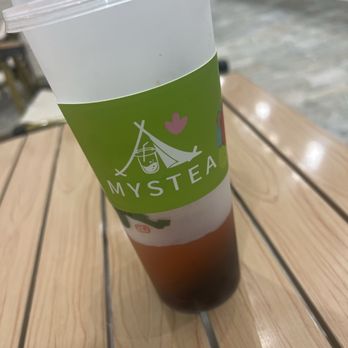 Mystea - Strawberry green tea with bubble. - Bubble Tea Near Me - Haddonfield, New Jersey