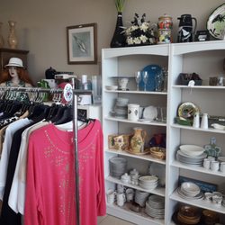 Nearly New Thrift Shop - Clothes, or gifts, or objets d'arte?? Something different every time they open!