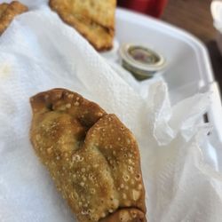 La Esquina Argentina - Super super small, almost empty empanada