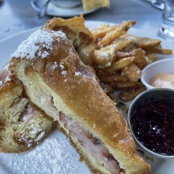 Cafe Orleans - Battered & Fried Monte Cristo Sandwich - Cajun/Creole Near Me - Anaheim, California