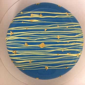 Cakes Nouvelle - Mirror Glaze Vanilla Mousse Cake (w/strawberry & mango layers on crispy streusel) - Desserts Near Me Cakes Nouvelle - Mirror Glaze Vanilla Mousse Cake (w/strawberry & mango layers on crispy streusel) - Desserts Near Me