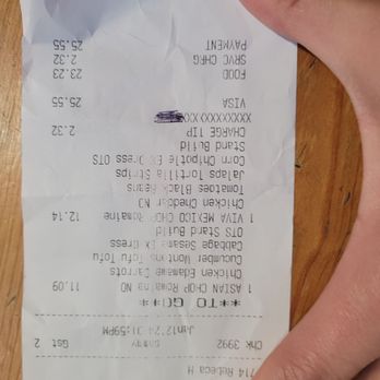 Chop Stop - Recipt for proof - Salad Near Me - Glendale, California Chop Stop - Recipt for proof - Salad Near Me - Glendale, California